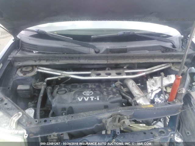 JTLKT324440169255 - 2004 TOYOTA SCION XB BLUE photo 10