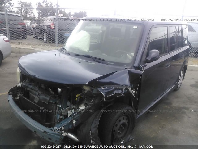 JTLKT324440169255 - 2004 TOYOTA SCION XB BLUE photo 2
