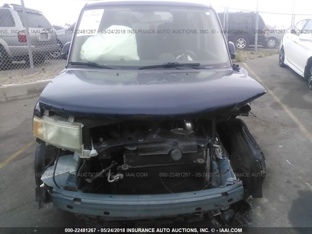 JTLKT324440169255 - 2004 TOYOTA SCION XB BLUE photo 6