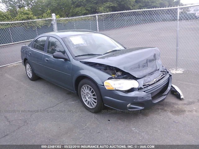 1C3AL46X65N627162 - 2005 CHRYSLER SEBRING GREEN photo 1