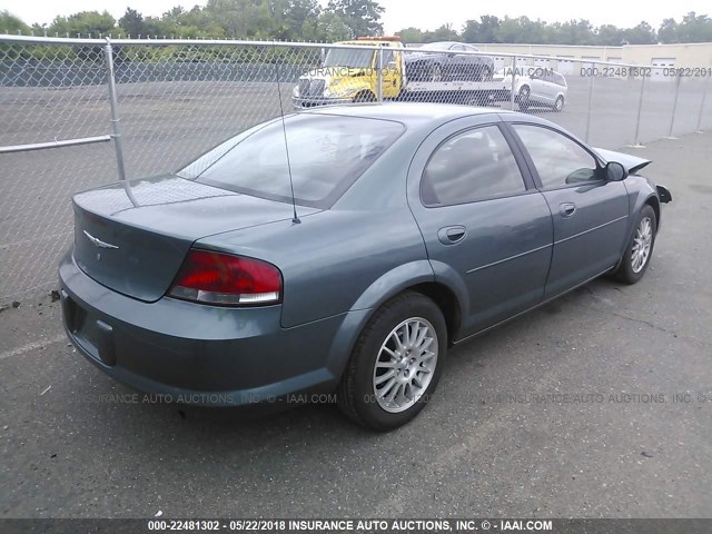 1C3AL46X65N627162 - 2005 CHRYSLER SEBRING GREEN photo 4