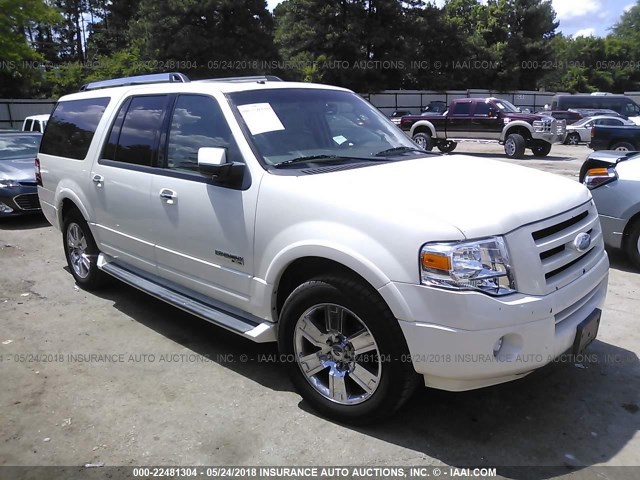 1FMFK19537LA33149 - 2007 FORD EXPEDITION EL LIMITED WHITE photo 1