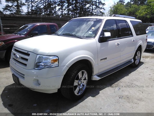 1FMFK19537LA33149 - 2007 FORD EXPEDITION EL LIMITED WHITE photo 2