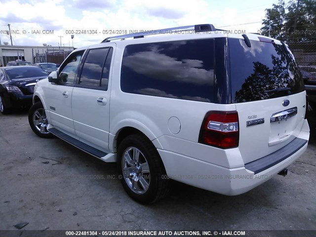 1FMFK19537LA33149 - 2007 FORD EXPEDITION EL LIMITED WHITE photo 3