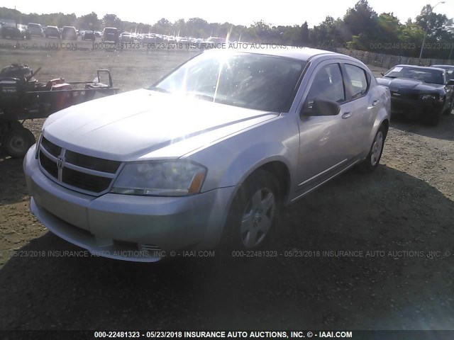 1B3LC46B19N559322 - 2009 DODGE AVENGER SE/SXT SILVER photo 2