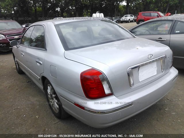 KMHFU45E64A353400 - 2004 HYUNDAI XG 350 SILVER photo 3