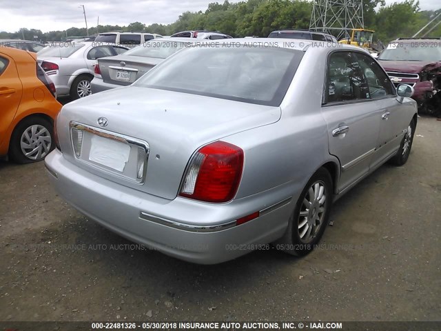 KMHFU45E64A353400 - 2004 HYUNDAI XG 350 SILVER photo 4