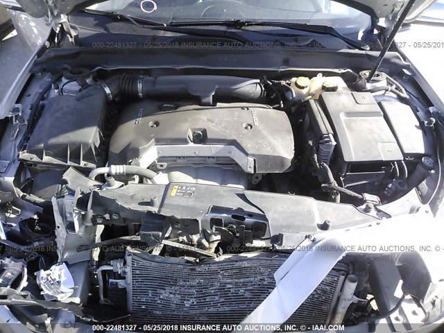 1G11H5SA3DF265958 - 2013 CHEVROLET MALIBU LTZ 银色 照片 10