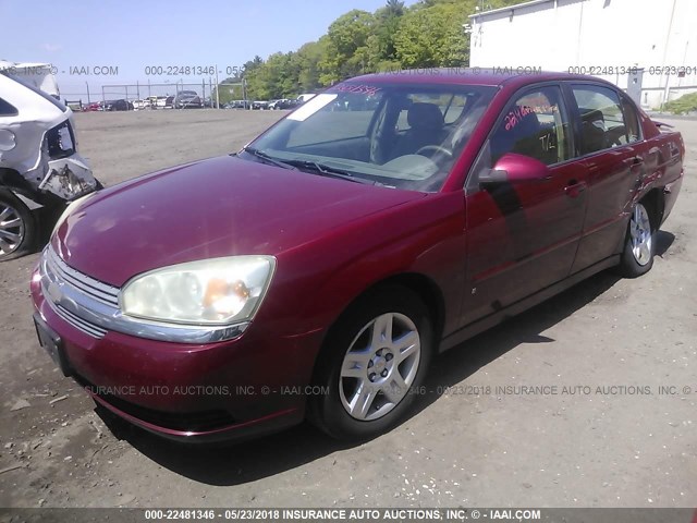 1G1ZT58F77F103937 - 2007 CHEVROLET MALIBU LT RED photo 2