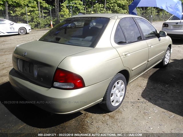 3N1CB51D12L595052 - 2002 NISSAN SENTRA XE/GXE BROWN photo 4