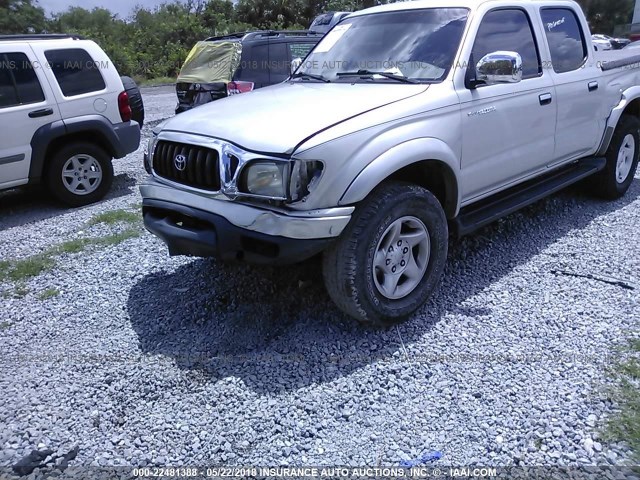 5TEGN92N83Z180880 - 2003 TOYOTA TACOMA DOUBLE CAB PRERUNNER SILVER photo 6