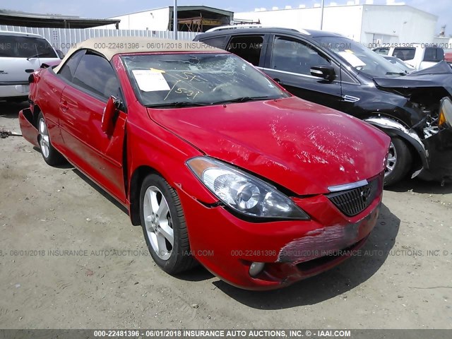 4T1FA38P16U104973 - 2006 TOYOTA CAMRY SOLARA SE/SLE RED photo 1