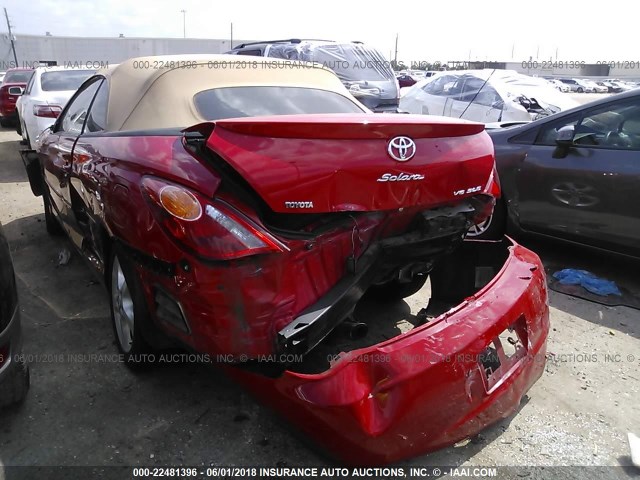 4T1FA38P16U104973 - 2006 TOYOTA CAMRY SOLARA SE/SLE RED photo 6