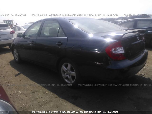 4T1BE32KX3U234228 - 2003 TOYOTA CAMRY LE/XLE/SE BLUE photo 3