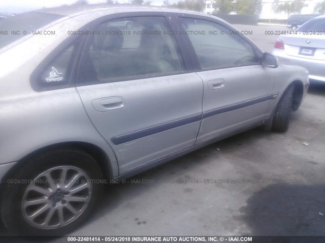 YV1TS94D1Y1096598 - 2000 VOLVO S80 SILVER photo 6