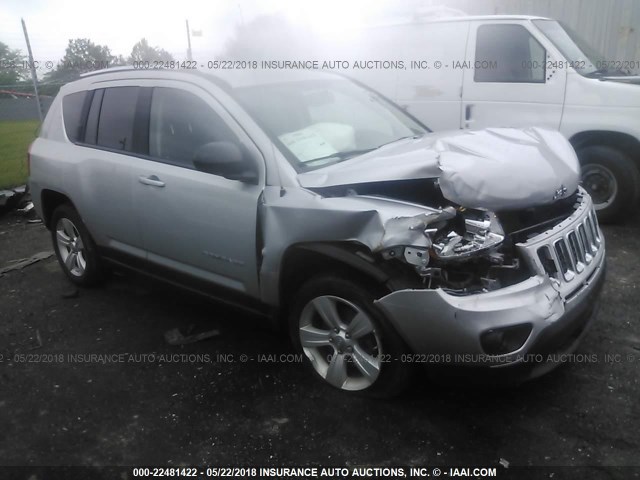 1C4NJCBB2CD623443 - 2012 JEEP COMPASS SPORT SILVER photo 1