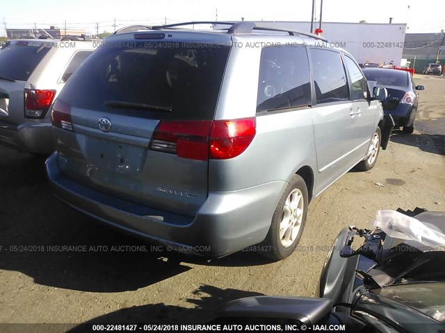 5TDZA22C84S220867 - 2004 TOYOTA SIENNA XLE/XLE LIMITED BLUE photo 4