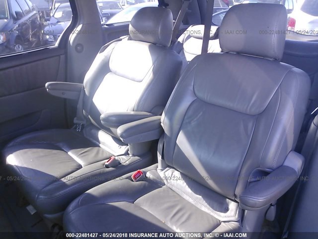 5TDZA22C84S220867 - 2004 TOYOTA SIENNA XLE/XLE LIMITED BLUE photo 8