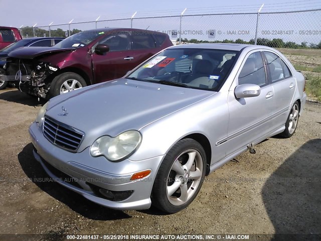 WDBRF52H26E021576 - 2006 MERCEDES-BENZ C GENERATION 2006 230 GRAY photo 2