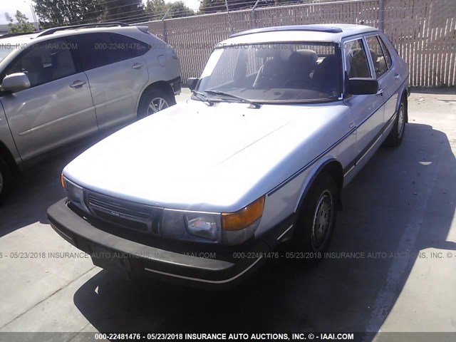 YS3AH45J8F2015275 - 1985 SAAB 900 S Light Blue photo 2