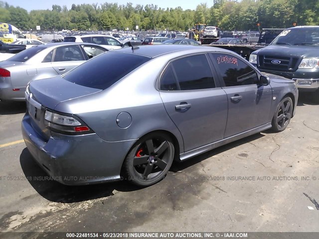 YS3FB46Y981102890 - 2008 SAAB 9-3 2.0T GRAY photo 4