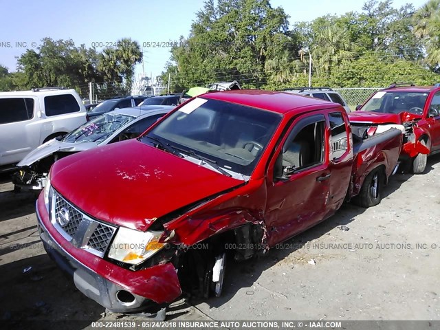 1N6AD06U27C431027 - 2007 NISSAN FRONTIER KING CAB LE/SE/OFF ROAD RED photo 2