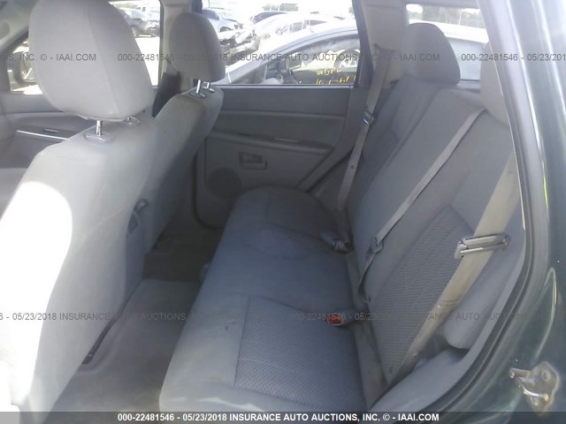 1J8GS48K85C615416 - 2005 JEEP GRAND CHEROKEE LAREDO/COLUMBIA/FREEDOM 绿色 照片 8