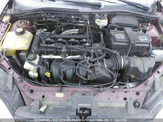 1FAFP34NX7W219834 - 2007 FORD FOCUS ZX4/S/SE/SES 栗色 照片 10