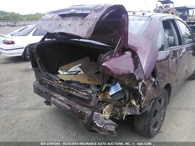 1FAFP34NX7W219834 - 2007 FORD FOCUS ZX4/S/SE/SES 栗色 照片 6