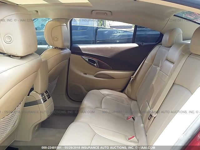 1G4GE5ED1BF263313 - 2011 BUICK LACROSSE CXS MAROON photo 8