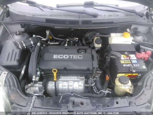 KL1TD56E59B310459 - 2009 CHEVROLET AVEO LS/LT 灰色 照片 10