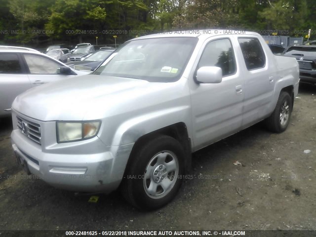 2HJYK16497H530434 - 2007 HONDA RIDGELINE RTS SILVER photo 6