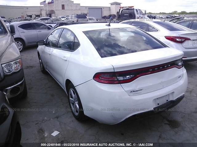 1C3CDFFA1GD814024 - 2016 DODGE DART SXT SPORT WHITE photo 3