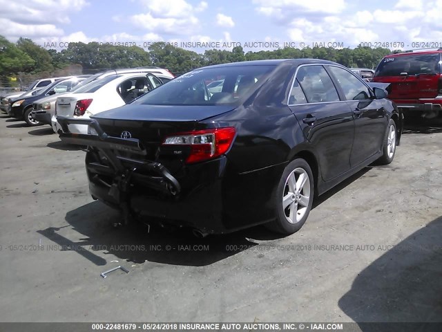4T1BF1FK4DU666455 - 2013 TOYOTA CAMRY L/SE/LE/XLE 黑色 照片 4