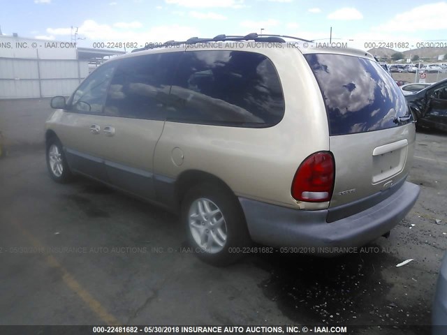 1B4GP54LXWB629044 - 1998 DODGE GRAND CARAVAN LE/ES GOLD photo 3