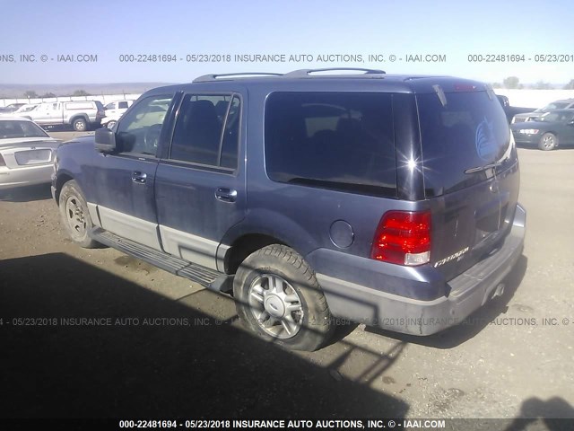 1FMPU16L43LC41620 - 2003 FORD EXPEDITION XLT BLUE photo 3