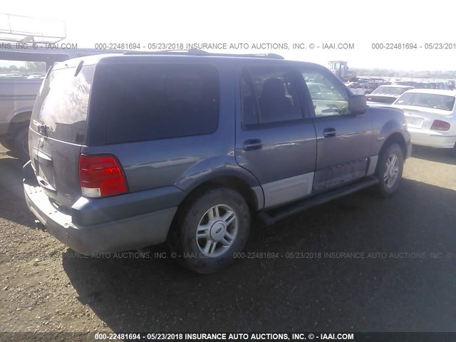 1FMPU16L43LC41620 - 2003 FORD EXPEDITION XLT BLUE photo 4