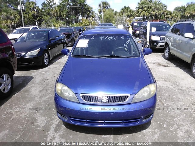 KL5JD66Z06K466242 - 2006 SUZUKI RENO BLUE photo 6