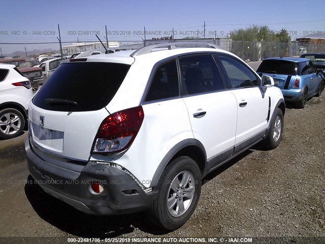 3GSCL33P68S728882 - 2008 SATURN VUE XE WHITE photo 4