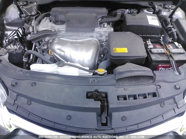 4T1BF1FK5FU878039 - 2015 TOYOTA CAMRY LE/XLE/SE/XSE GRAY photo 10