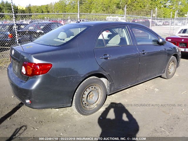 JTDBL40E199028630 - 2009 TOYOTA COROLLA LE/XLE GRAY photo 4