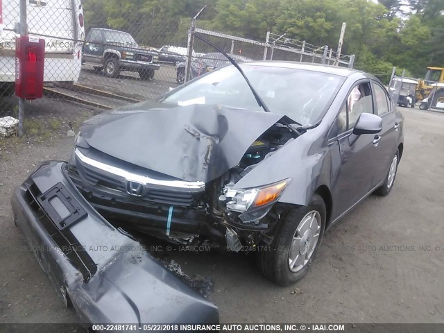 2HGFB2F68CH320311 - 2012 HONDA CIVIC HF GRAY photo 6