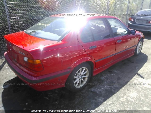 WBACD4320WAV60025 - 1998 BMW 328 I AUTOMATIC RED photo 4