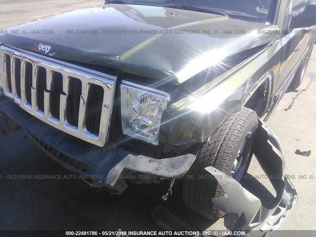 1J8HG48KX7C597879 - 2007 JEEP COMMANDER მწვანე ფოტო 6