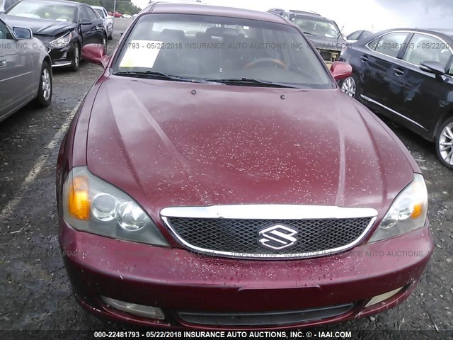 KL5VJ52L64B131537 - 2004 SUZUKI VERONA S/LX RED photo 6