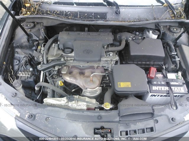 4T1BF1FK4CU066338 - 2012 TOYOTA CAMRY SE/LE/XLE BLACK photo 10