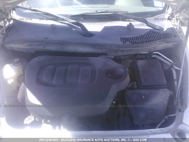 3GNDA13D68S516152 - 2008 CHEVROLET HHR LS SILVER photo 10
