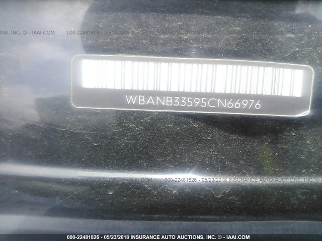 WBANB33595CN66976 - 2005 BMW 545 I BLACK photo 9