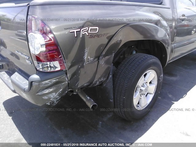 3TMJU4GN2CM128498 - 2012 TOYOTA TACOMA DOUBLE CAB PRERUNNER GOLD photo 6