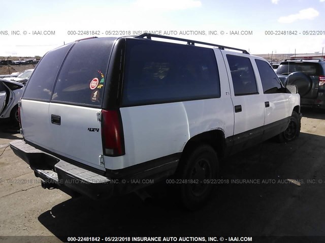 3GNEC16R4VG183115 - 1997 CHEVROLET SUBURBAN C1500 WHITE photo 4